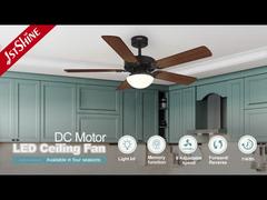 Klassischer 52-Zoll-Deckenventilator mit Licht und Gleichstrommotor