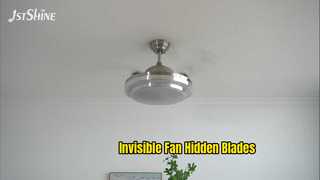 Unsichtbarer Deckenventilator mit LED-Licht, Gleichstrommotor