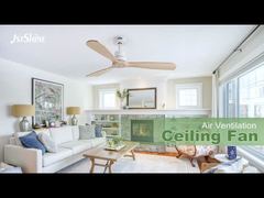 Moderner Deckenventilator aus Massivholz für stilvolle Innenräume