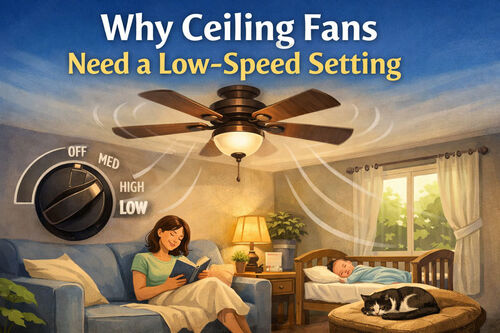 Jüngste Firmenblogs über Warum Deckenventilatoren eine Niedriggeschwindigkeitsstufe benötigen
