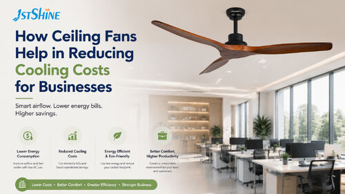 Jüngste Firmenblogs über How Ceiling Fans Help in Reducing Cooling Costs for Businesses