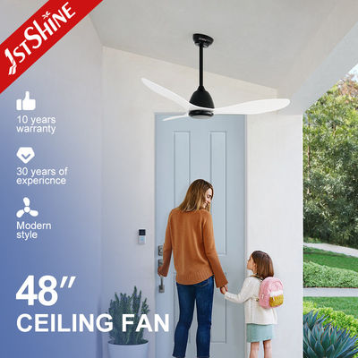 48 Zoll moderner Deckenventilator ohne LED-Licht ABS Blatt Dc Fernbedienung