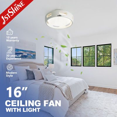 kaufen Mini 16-Zoll-LED-Bladeless-Deckenventilator Weißes DC-Motor-Dimmlicht Online-Herstellung