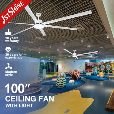 kaufen 100' Industriedeckenventilator mit leichter, großer Größe, hoher Luftmenge, kommerzieller Innenraum-Dc-Motorventilator Online-Herstellung