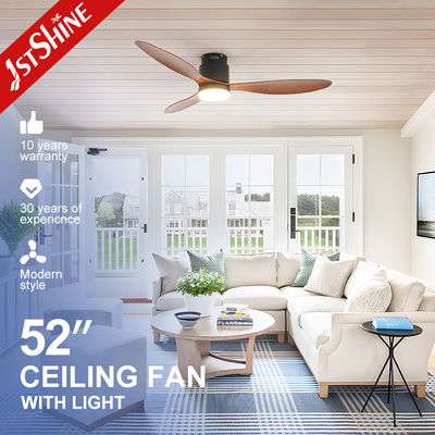 kaufen 52 Zoll Flush-montierte Deckenventilator Licht Dekorations-Plastik DC-Motor Online-Herstellung