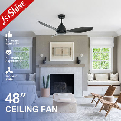 kaufen Schwarzer ABS-Deckenventilator mit 3*ABS-Klingen 6 Einstellbarer Windgeschwindigkeit und Fernbedienung Online-Herstellung