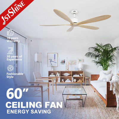 kaufen 60 Zoll 5 Holzblätter Deckenventilator mit fünf Geschwindigkeiten Gleichstrommotor Online-Herstellung