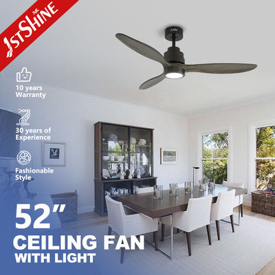 kaufen Dekorative einfache LED-Deckenventilatoren mit 3 Holzblättern mit Fernbedienung Online-Herstellung