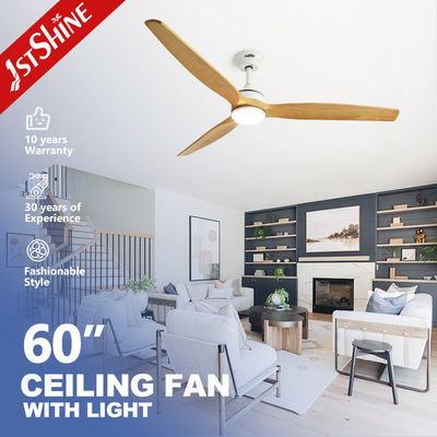 kaufen 60 Zoll LED-Deckenventilator Massivholzblatt Dimmbarer LED-Licht leise Gleichstrommotor Online-Herstellung