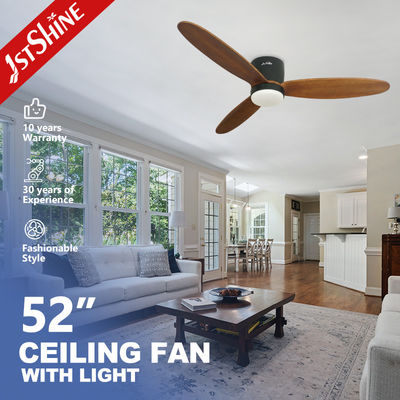 kaufen Dimmbarer 6-Geschwindigkeit 52in LED-Deckenventilator mit 3 Massivholzblättern Online-Herstellung