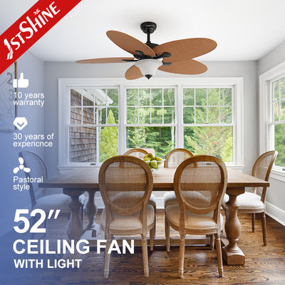 kaufen Fernbedienung 1stshine Deckenventilator mit 5 ABS Fancy Design Blades und LED-Beleuchtung Online-Herstellung