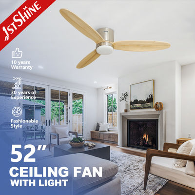 kaufen 1stshine Deckenventilator mit LED und drei Holzblättern Lampenkörper Material Fleisch Schlafzimmer Online-Herstellung