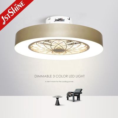 LED-Deckenventilator mit verstecktem, abnehmbaren Klingen mit Metallmaterial und Fernbedienung