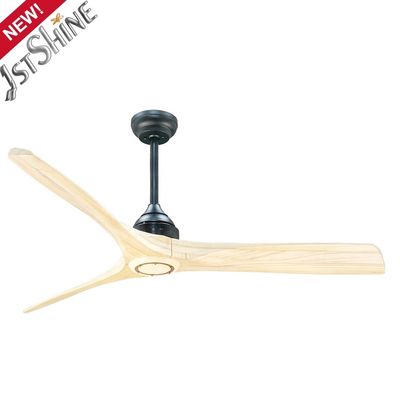 Holzblattdeckenventilator mit Fernbedienung Energieeffizienz der Klasse A und modernes Design