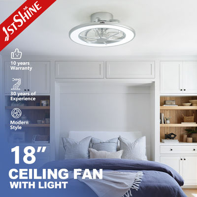6 Geschwindigkeiten Einstellbarer Deckenventilator Versteckte Klingen Fernbedienung LED Lichtquelle 1.Schein