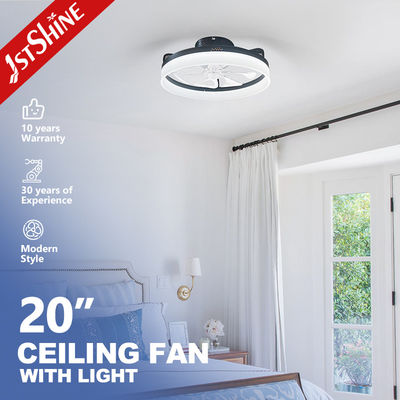 Guter Preis Umschließen Bladeless LED Deckenventilator mit dimmbaren LED-Licht Weiß modern für das Studierzimmer Online