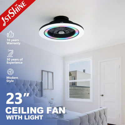 Guter Preis 23-Zoll-Deckenventilator ohne Flügel mit RGB-Licht und Gleichstrommotor für moderne Schlafzimmer Online