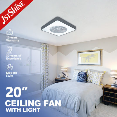 ABS-Plastikblätter 2- Quadrat-Deckenventilator mit Fernbedienung und versteckter Beleuchtung