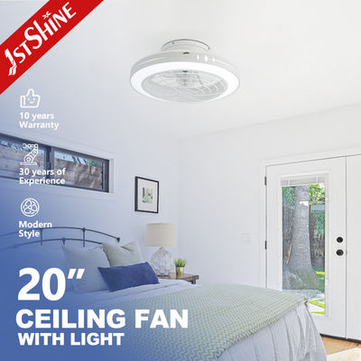 20 Zoll LED-Deckenventilator mit intelligenter Steuerung und dekorativer Beleuchtung
