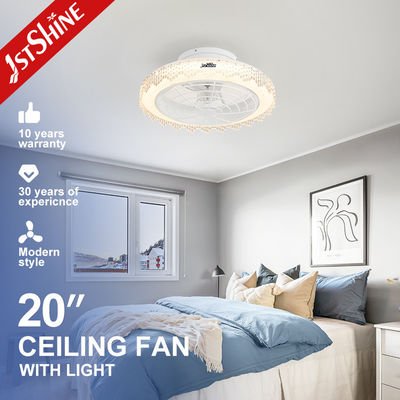 6 Geschwindigkeitswahl ABS versteckte Klingen Dimmbare LED-Deckenventilator mit leicht zu entfernendem Lampenschirm