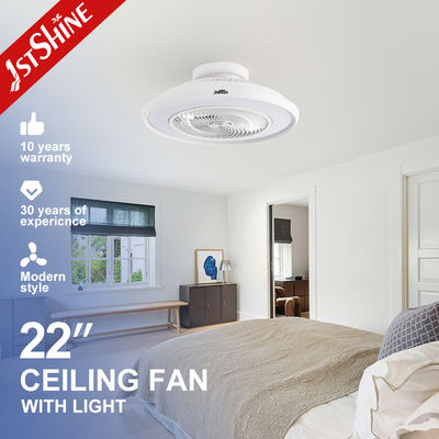 Umschließen Bladeless LED Deckenventilator mit dimmbaren Weiß modern für das Studierzimmer