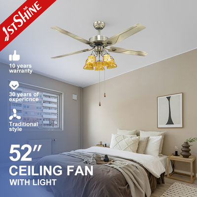 110-Volt-Blatt-Deckenventilator mit 52-Zoll-Licht und Wechselstrommotor