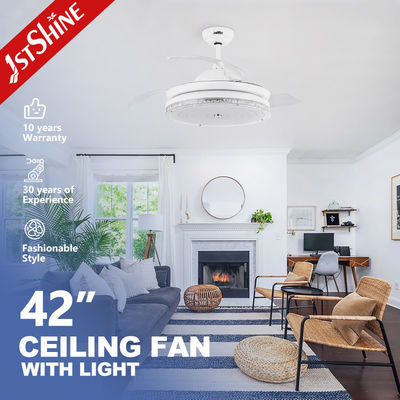 5-Geschwindigkeits-unsichtbarer Deckenventilator mit LED-Leuchten und Fernbedienung 1stshine 3*PC Blades