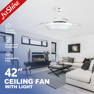 Unsichtbarer 42-Zoll-Smart-Schlafzimmer-Deckenventilator mit LED-Licht CE-zugelassen