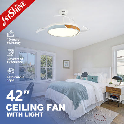 Innenraum 42-Zoll-LED-Deckenventilator mit unsichtbaren Klingen und Fernbedienungsschalter