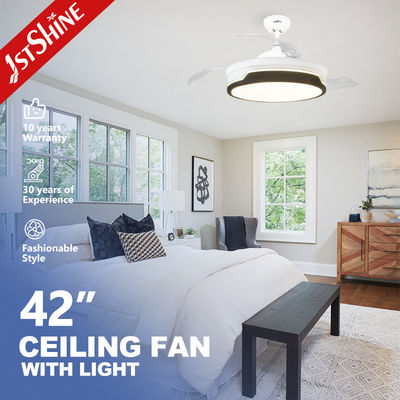 1stshine LED Deckenventilator in weißer Farbe mit 3000K/4500K/6000K CCT und 10 Jahre Motor