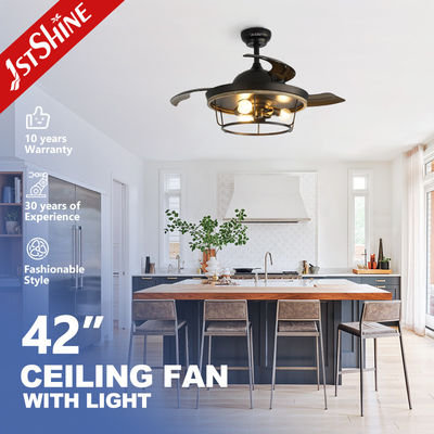 LED-Licht und Fernbedienung Deckenventilator mit Metalllampenkörper Energieeinsparendes Design