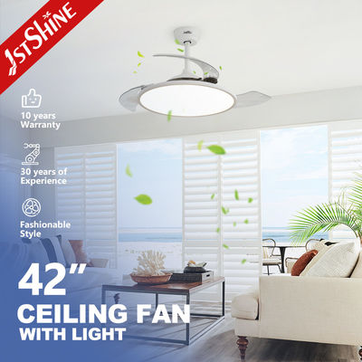 Platzersparnis Unsichtbares LED-Deckenventilatorlicht mit abziehbaren Klingen im modernen Stil