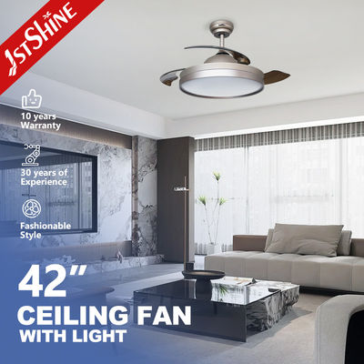 Einfacher 42 Zoll 220v Deckenventilator mit Fernbedienung Unterstützung Dimmer Ja 3 Farben LED-Licht
