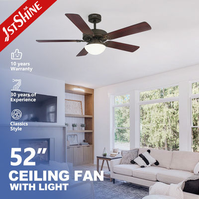 Guter Preis 52'' Deckenventilator mit Licht 6 Geschwindigkeit Fernbedienung Energieeinsparung Online