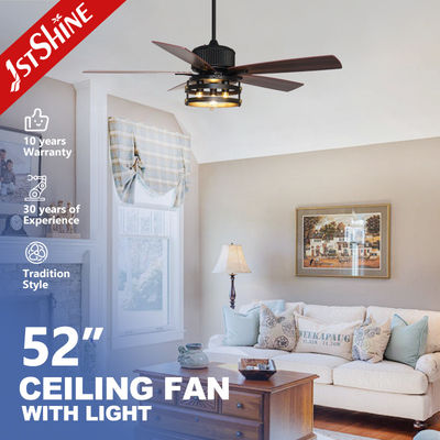1stshine MDF-Läden für Innenräume 220V Soft Lighting Deckenventilatoren mit Glühlampen