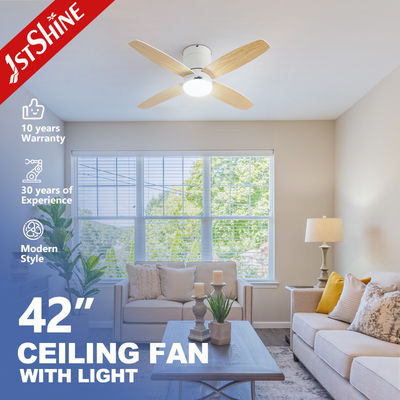 2- 1stshine 42 Zoll Smart Remote LED Deckenventilator mit 4 umkehrbaren Klingen und Motor