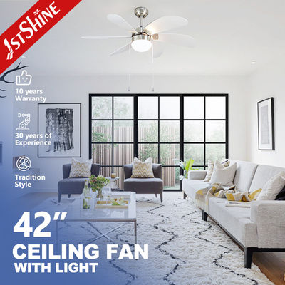 Klassischer Decorativdeckenventilator mit Licht- und Wandsteuerung 3 Geschwindigkeiten Schalter