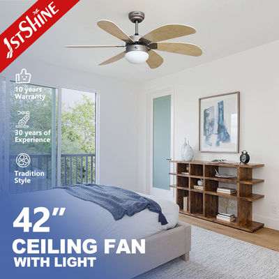 230V/50Hz Eingangsspannung Deckenventilator mit Zugkette und LED-Licht-Kit 1stshine OEM Farbe