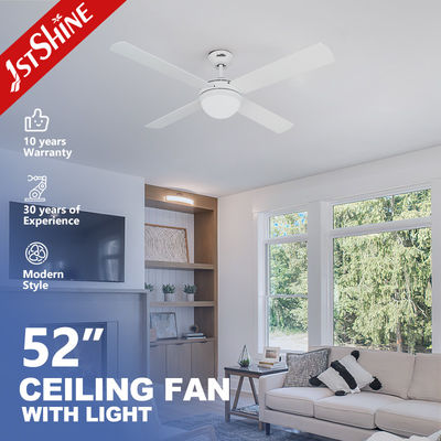 Niedrigerer Lärm 23W Gleichstrommotor Moderner Dekorationsdeckenventilator mit LED-Licht und Fernbedienung 10-