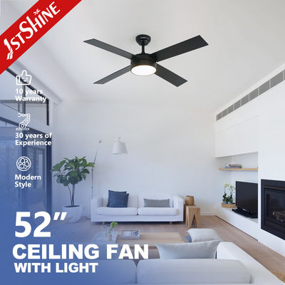 4*MDF-Klingen Dekorativ LED-Deckenventilator Schwarz Finale Gleichspannmotor Energieeinsparung