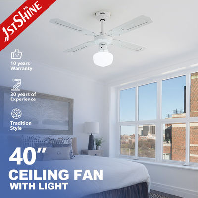 CCC ROHS Weißes Metallblatt Deckenventilator 45 Zoll Klassiker 3 Geschwindigkeitswahl