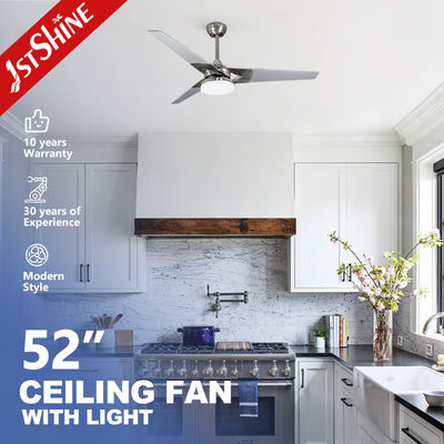 52 Zoll 3 Klingen Luftkühlung LED Deckenventilator Licht mit Fernbedienung und MDF Klingen