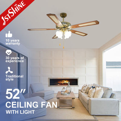 1stshine Deckenventilator Licht für 52 Zoll Klassiker Mehrfarbe und Spannung 220V / 50Hz