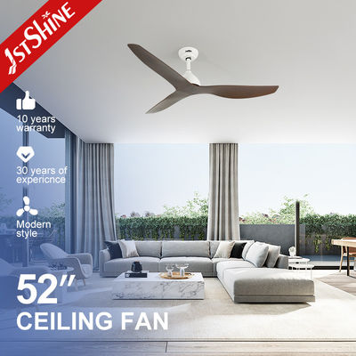 52 Zoll Braun ABS Blatt Energiesparender DC Deckenventilator mit Licht KEINE private Form