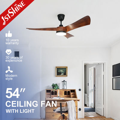 110-240V/50Hz-60Hz LED-Deckenventilator mit Fernbedienung und Holzblättern von 1stshine