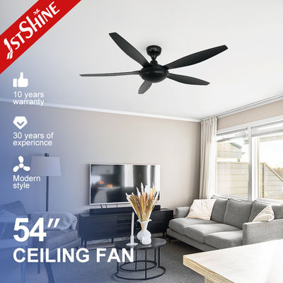 54 Zoll 1stshine Schwarzer Plastikdeckenventilator mit Fernbedienung und Luftkühlventilator