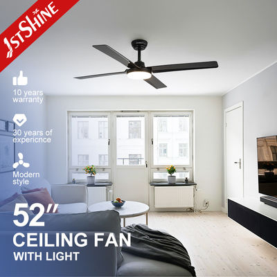 1stshine LED Deckenventilator 5 Geschwindigkeiten 4 Blades Unterstützung Dimmer LED-Beleuchtung