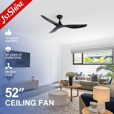 Schwarzer Deckenventilator ohne Licht Moderner 6-Geschwindigkeits-Dekorationsdeckenventilator