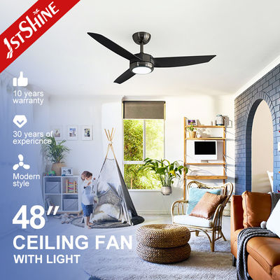Smart Control LED Deckenventilator für kleine Räume im Büro 48 Zoll helles Licht