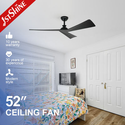 Energieeinsparende Smart Remote Deckenventilator Schwarze ABS-Klingen mit 5 Geschwindigkeits- und Zeiteinstellungen